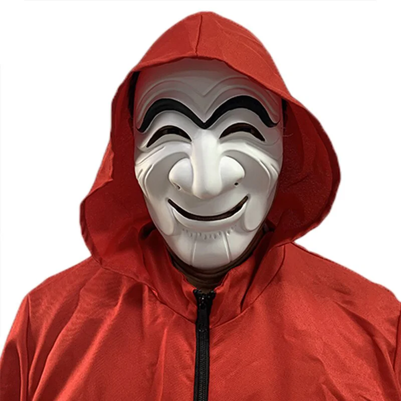 Koreli Hırsız Teatral Hahoe Maskesi - La Casa De Papel Maskesi
