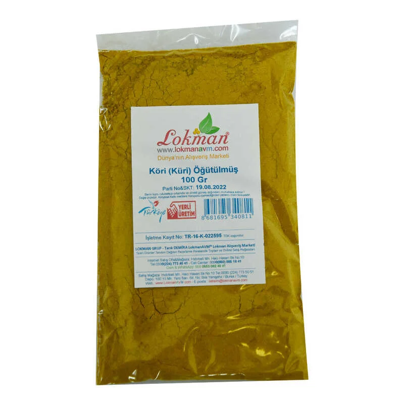 Köri Öğütülmüş Baharat Karışımı - Küri Curry 100 Gr Paket