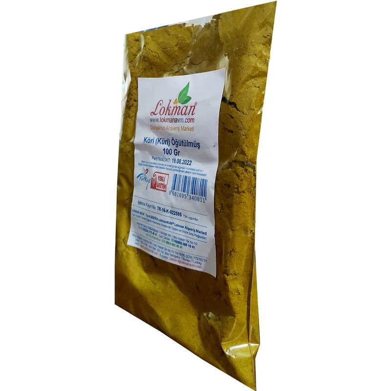 Köri Öğütülmüş Baharat Karışımı - Küri Curry 100 Gr Paket