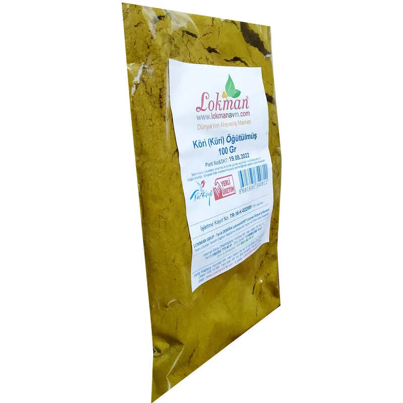Köri Öğütülmüş Baharat Karışımı - Küri Curry 100 Gr Paket