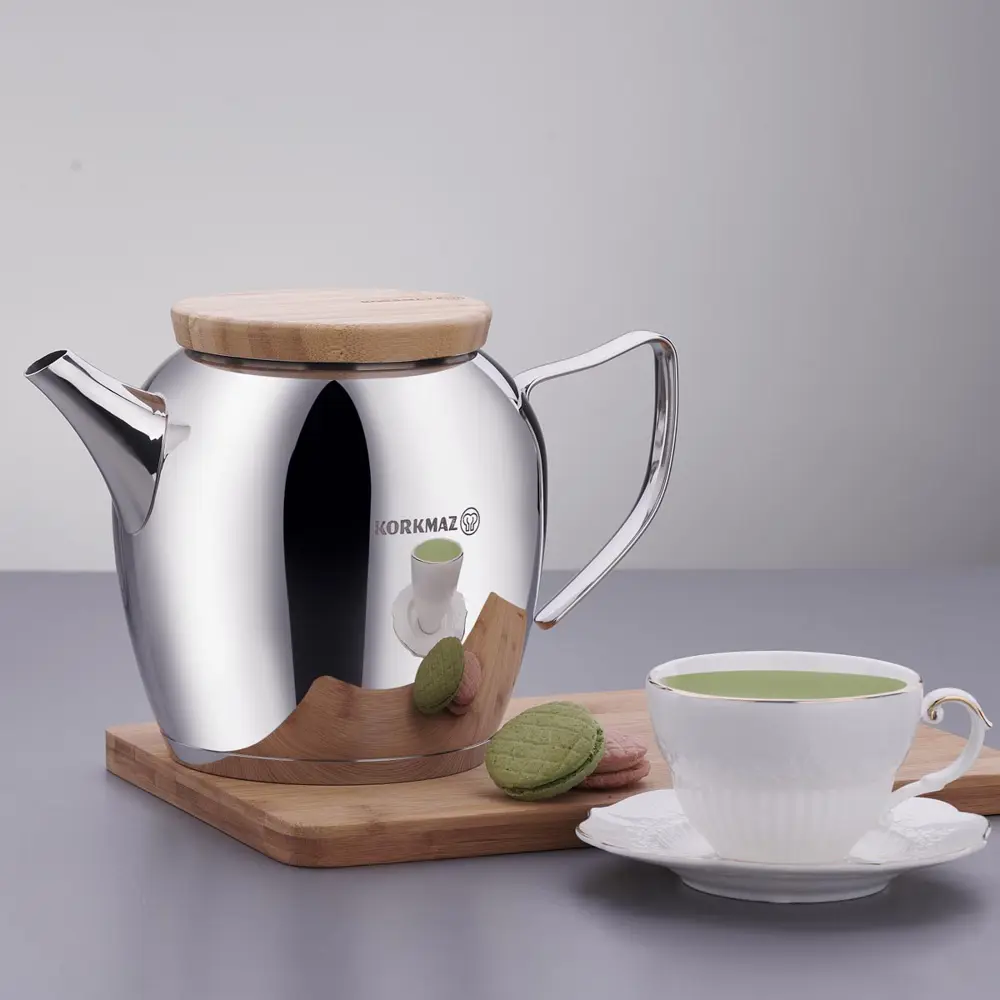 Korkmaz A025 Montana Çelik Çaydanlık 2.3 Litre