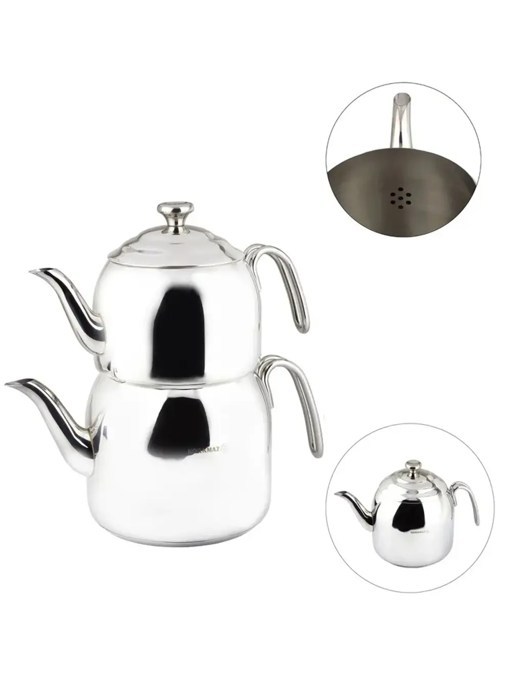 Korkmaz A056 Droppa Midi Çaydanlık Takımı