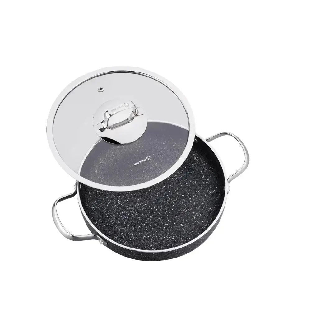 Korkmaz A1845 Galaksi Omlet Granit Sahan Seti 6 Parça