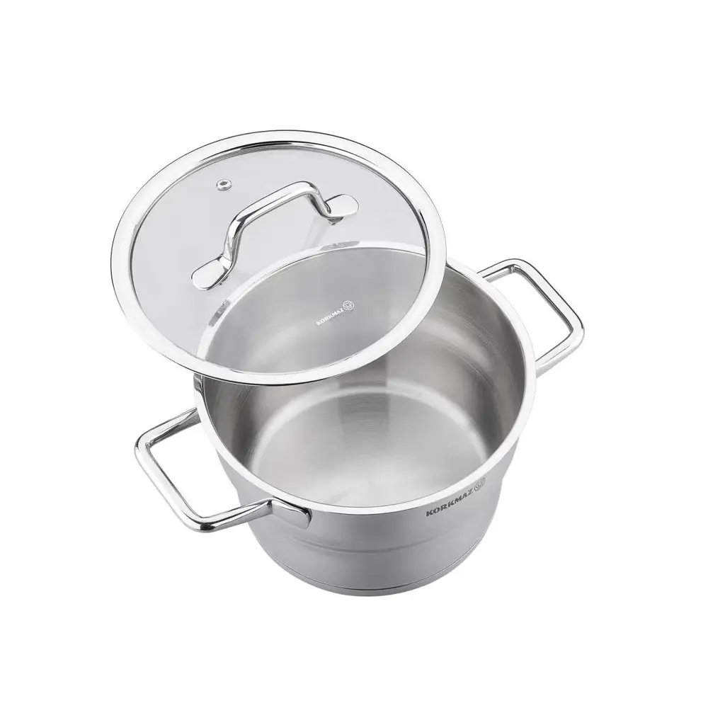 Korkmaz A1957 Festiva 8 Parça Çelik Tencere Seti