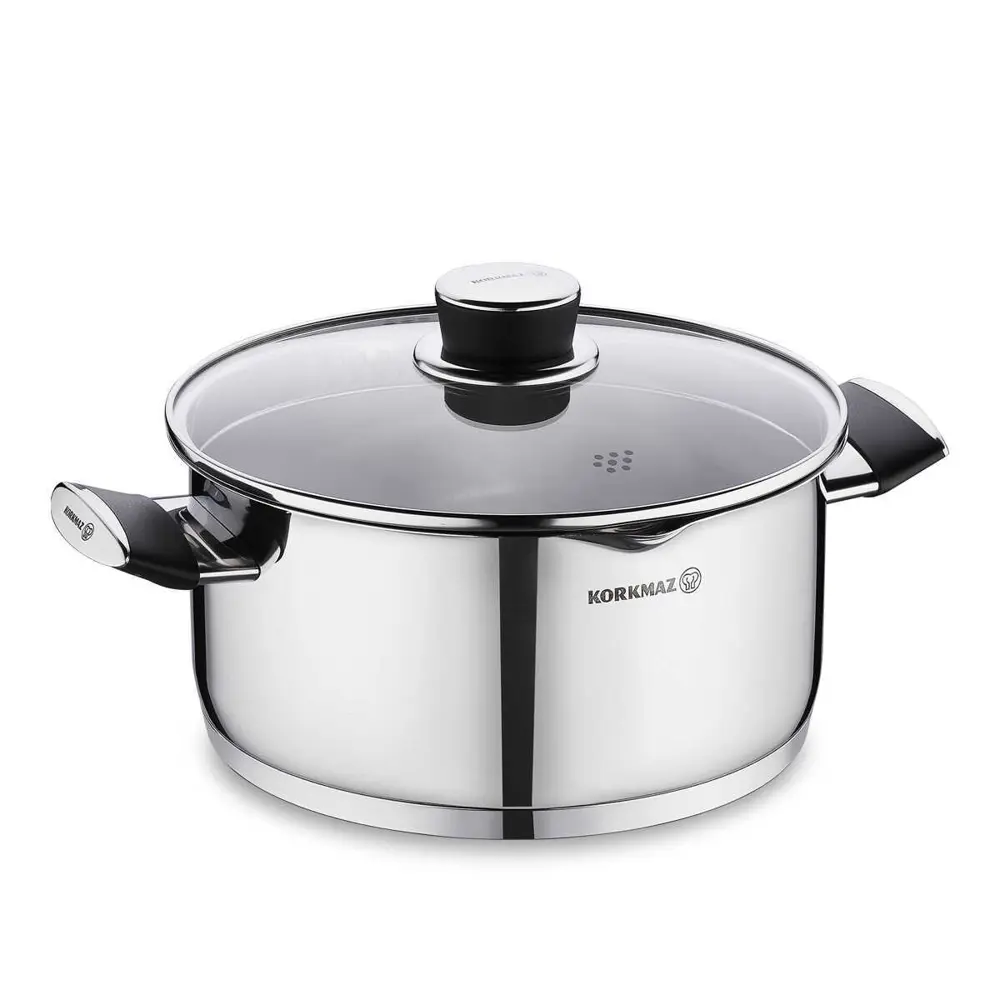 Korkmaz A2082 Pera Çelik Tencere 24X12 Cm