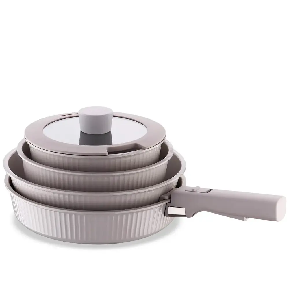 Korkmaz A2799 Pratika Çıkartılabilir Saplı 10 Parça Seramik Tence