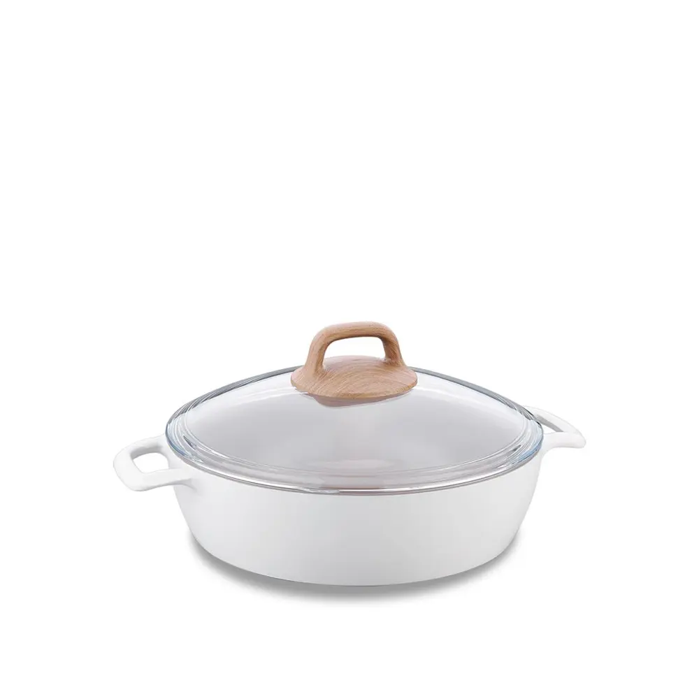 Korkmaz A2981 Gusto Seramik Kısa Tencere 24x6,5 Cm