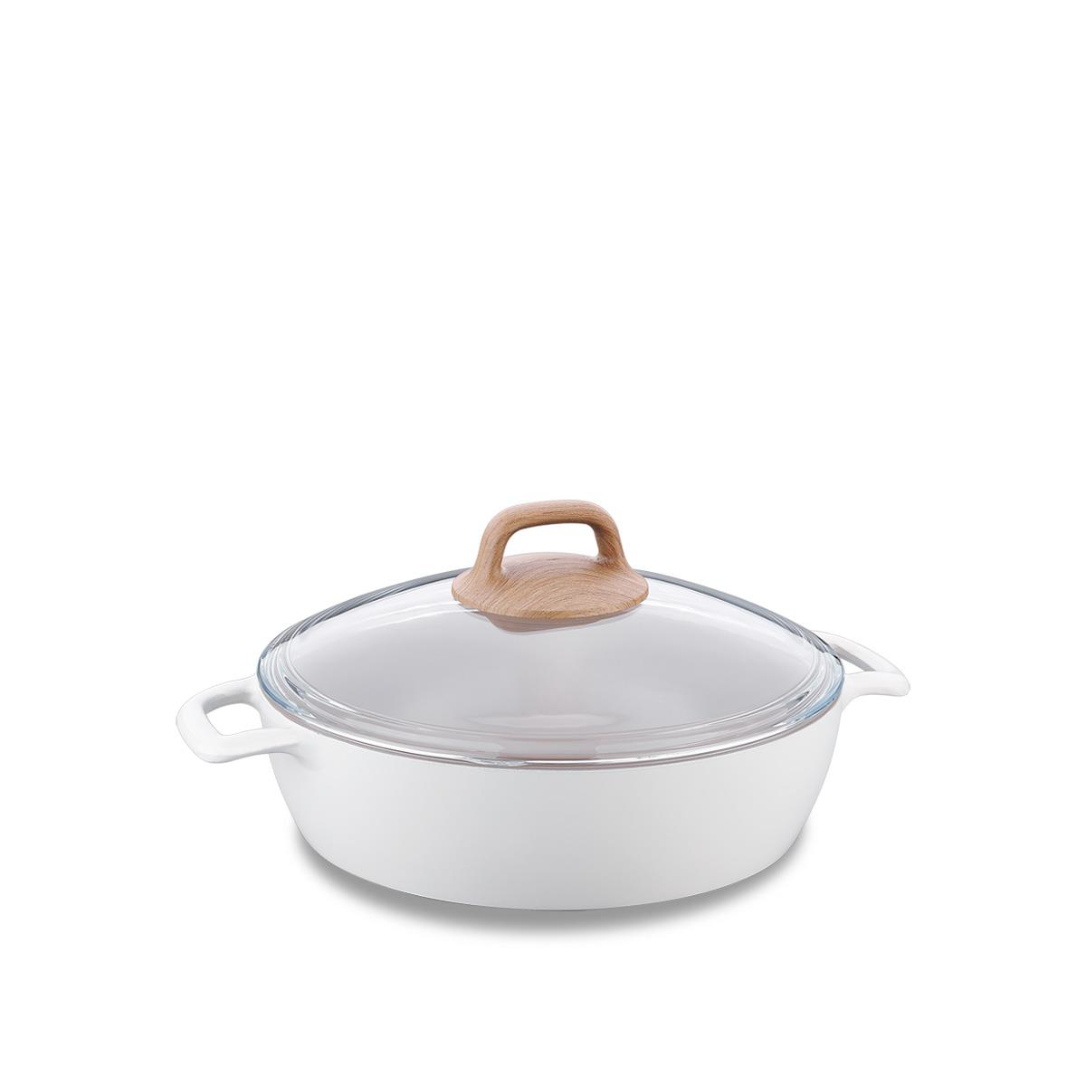 Korkmaz  A2982 Gusto Seramik Kisa Tencere 26X7 Cm