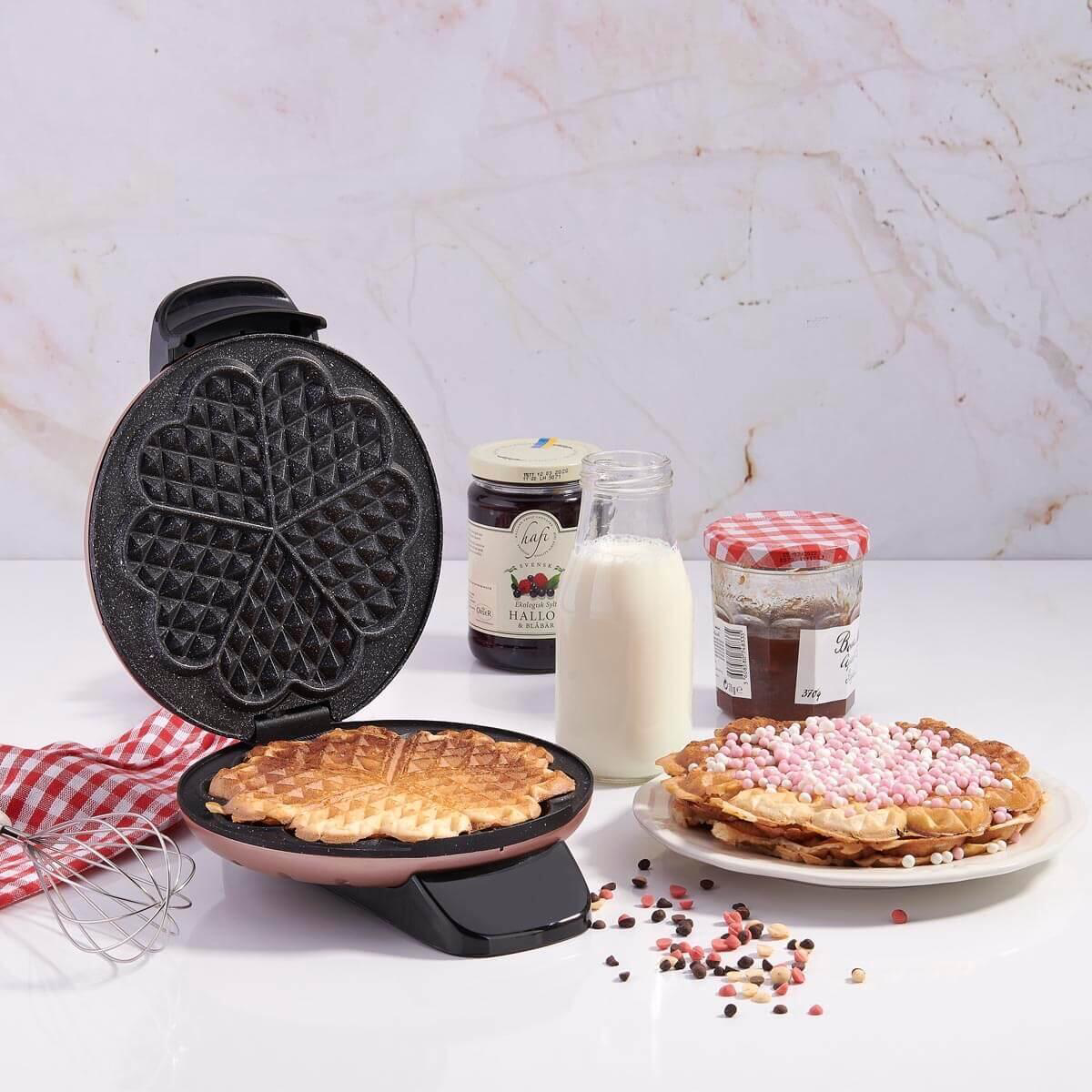 Korkmaz  A319-03 Mia Waffle Makinesi Rosegold 