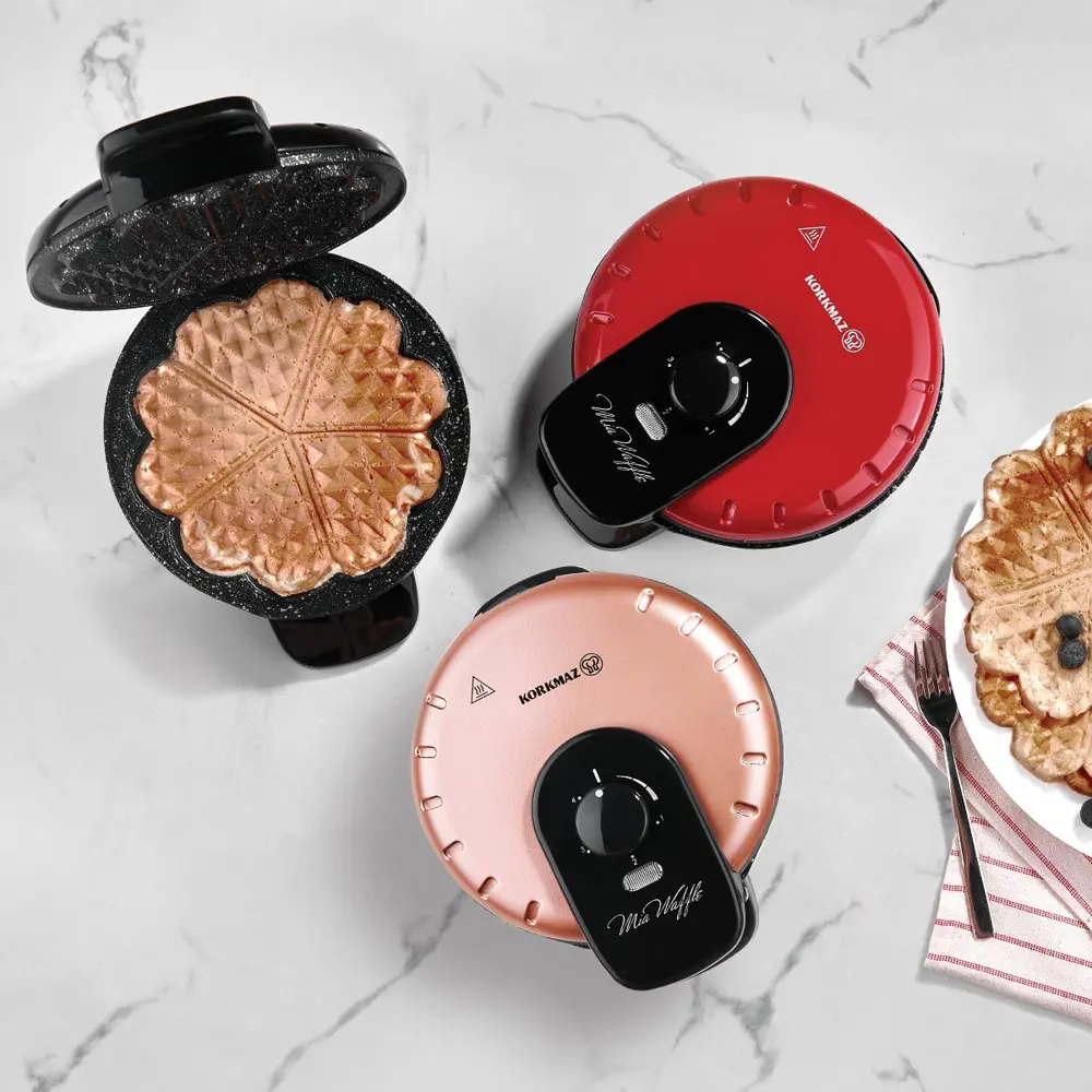 Korkmaz A319-04 Mia Waffle Makinesi Kırmızı