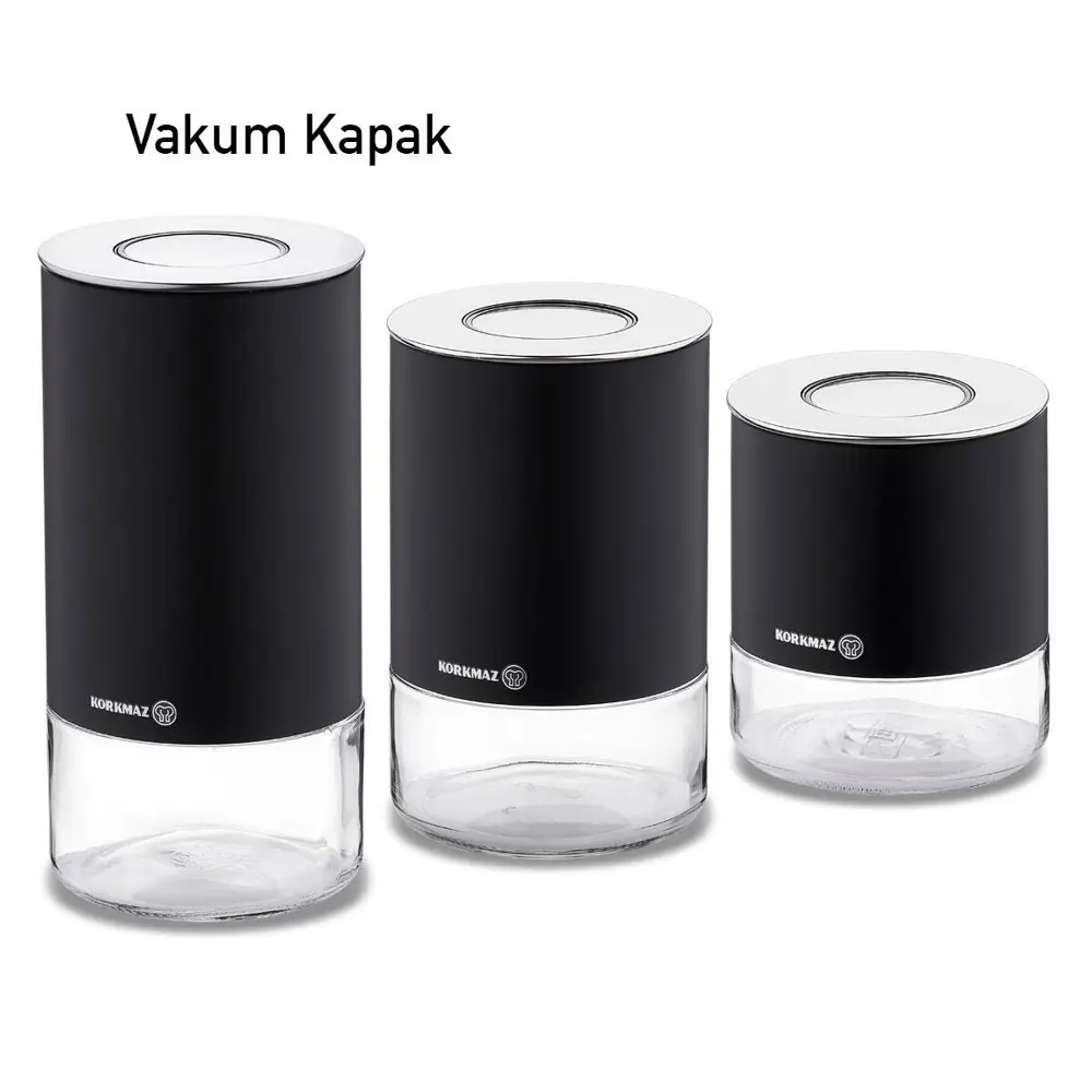 Korkmaz A5520-3 Stora Plus Saklama Kabı 3 lü Siyah