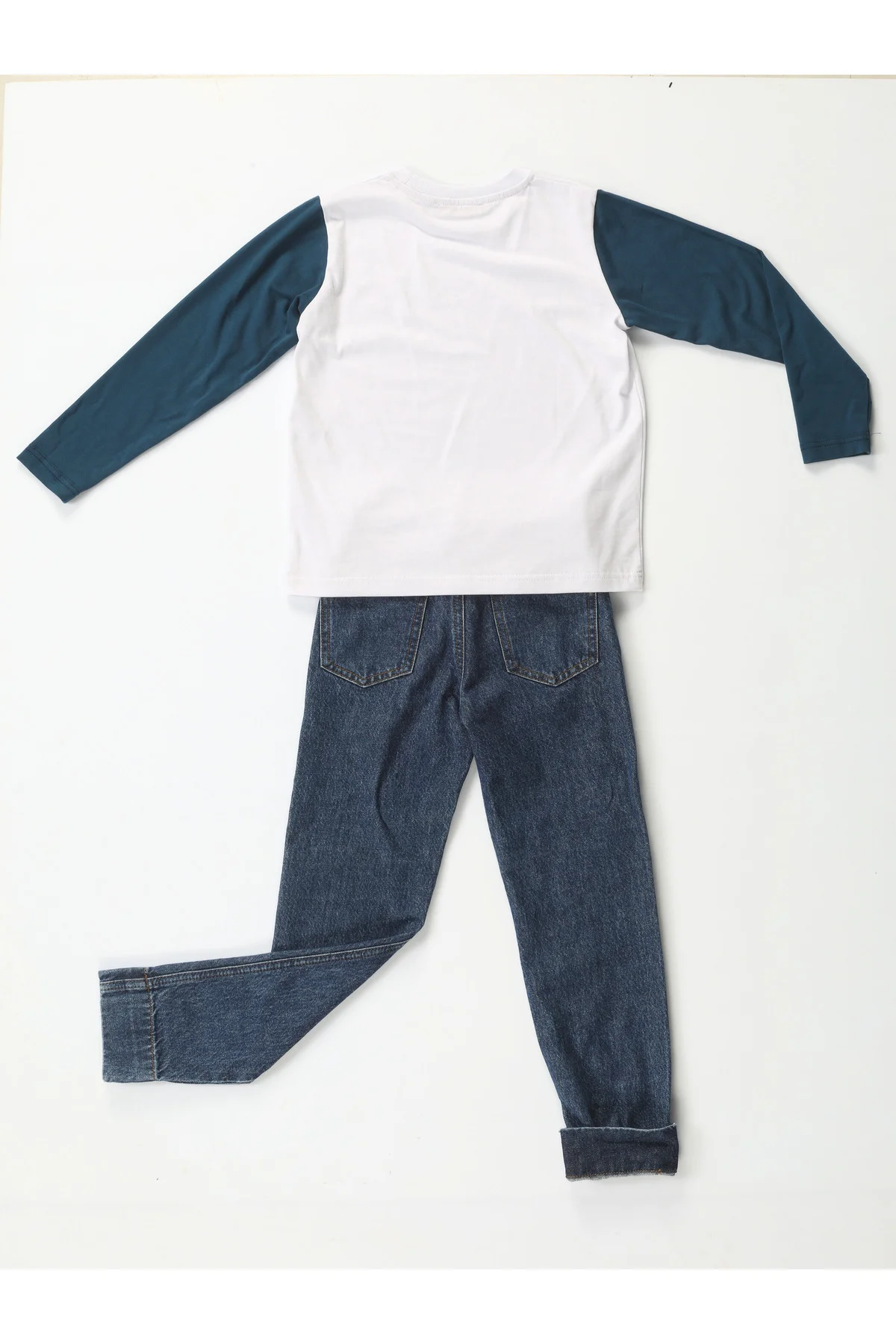 Korsan Denim Pantolon + T-shirt Takım