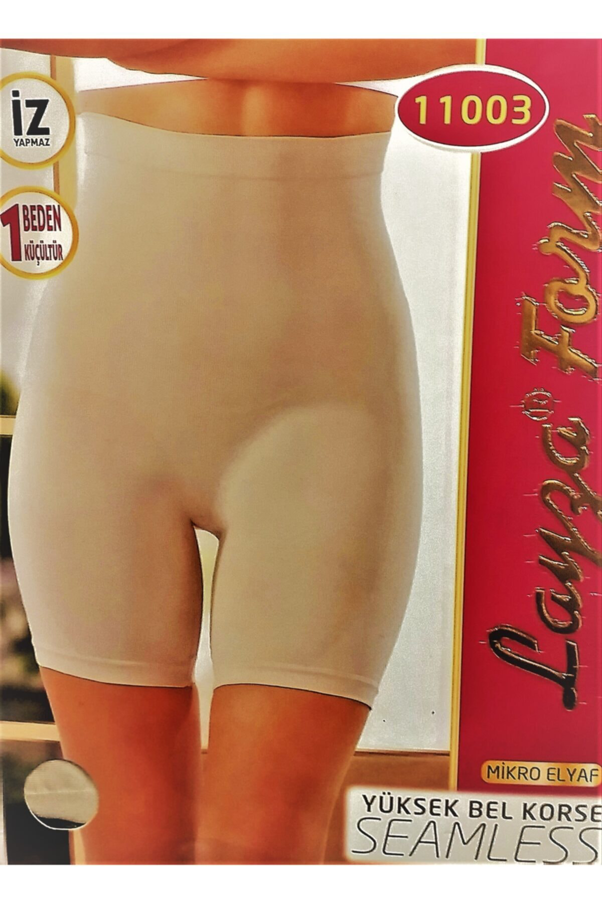 Korse Yüksek Bel Paçalı Korse Ten