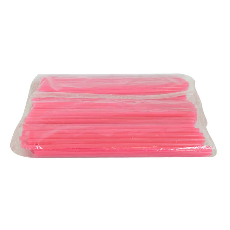 Körüksüz Pipet 19 Cm Kırmızı - 150'li Paket | Ayran Kola Meşrubat Pipeti