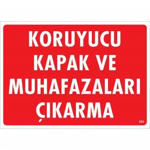 Koruyucu Kapak Ve Muhafazaları Çı Uyarı Levhası 25x35 KOD:263