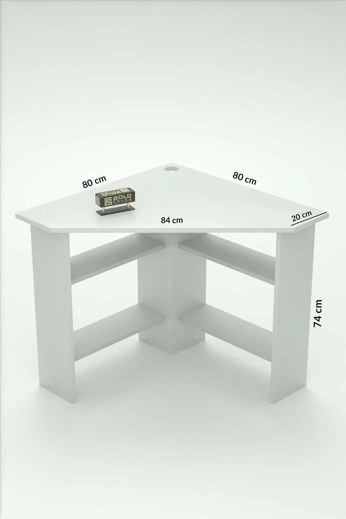 Köşe Çalışma Masası Beyaz