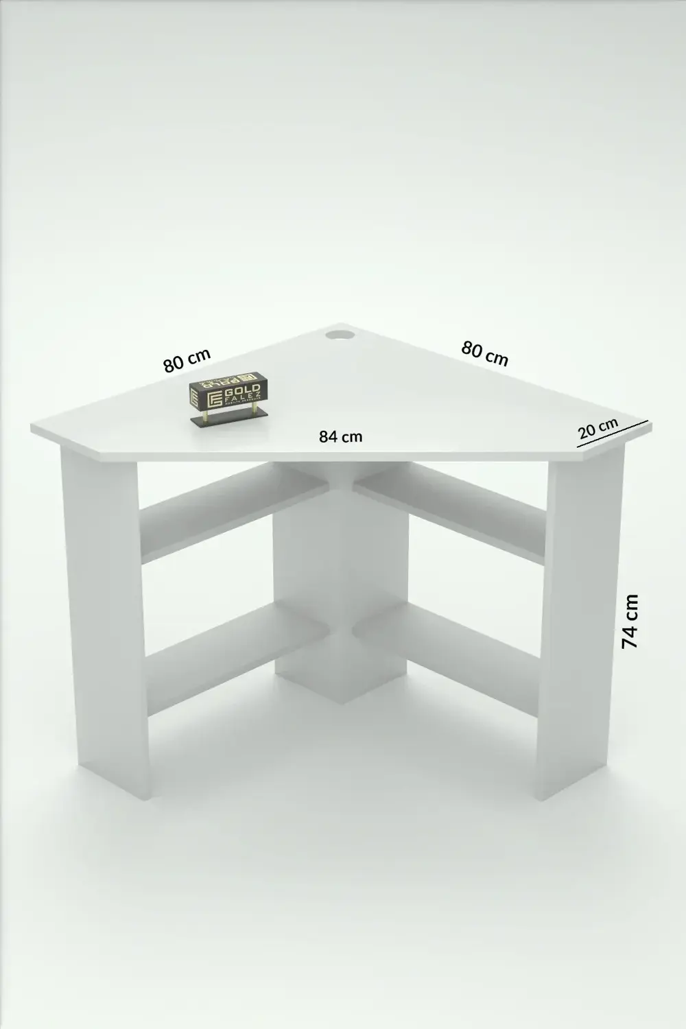 Köşe Çalışma Masası Beyaz