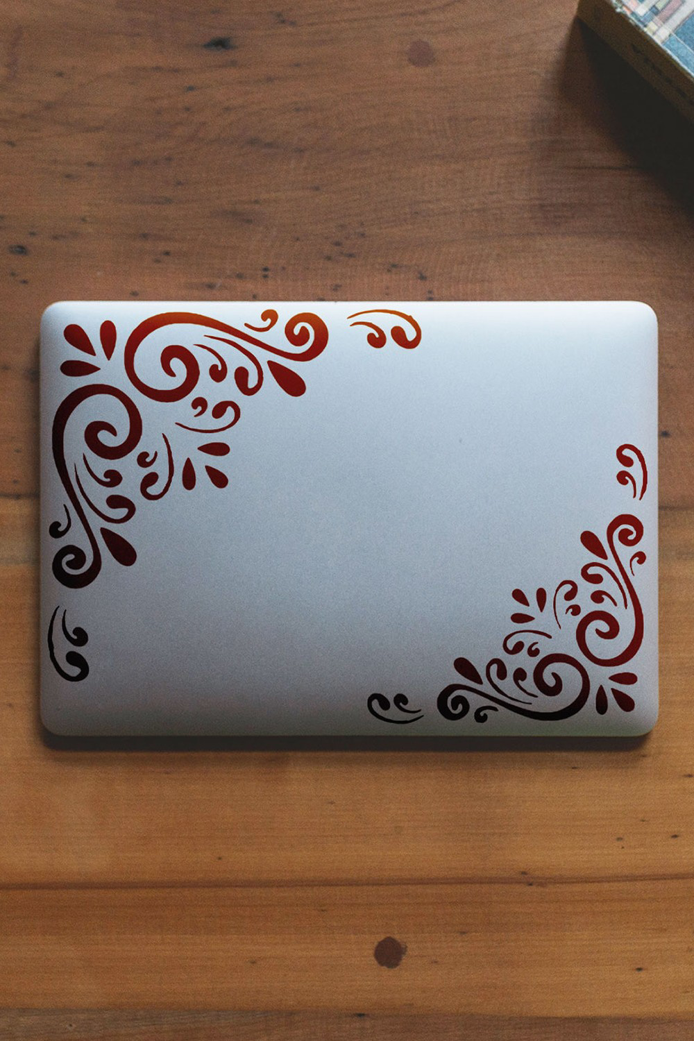 Artikel Köşe Damask Stencil Boyama Şablonu 30X30 Cm, Duvar Stencil, Fayan