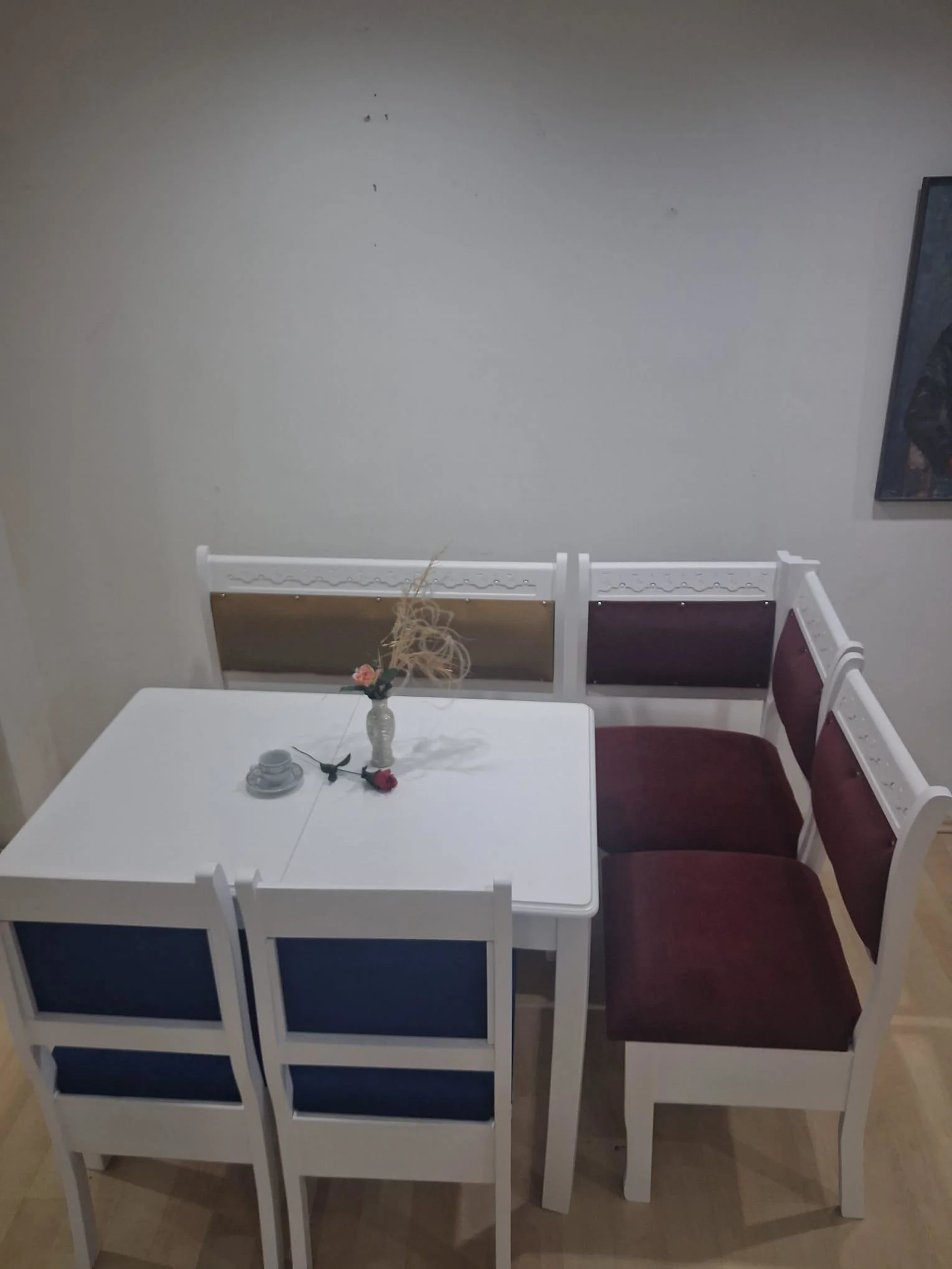 Köşe Mutfak 90689 Model Ahşap  Açılır Masa Babyface Kumaş Parlak 