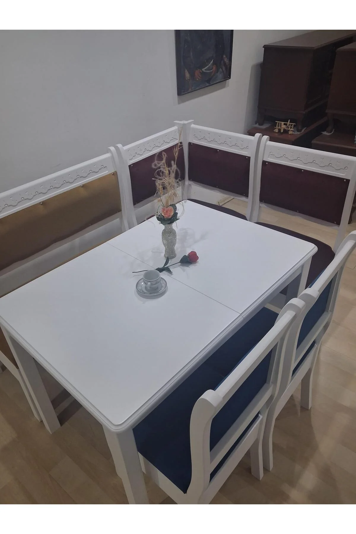 Köşe Mutfak 90689 Model Ahşap Açılır Masa Babyface Kumaş Parlak Lake Beyaz 3 Renk Köşe Mutfak 90689 Model Ahşap Açılır Masa Babyface Kumaş Parlak Lake Beyaz 3 Renk - Görsel 5