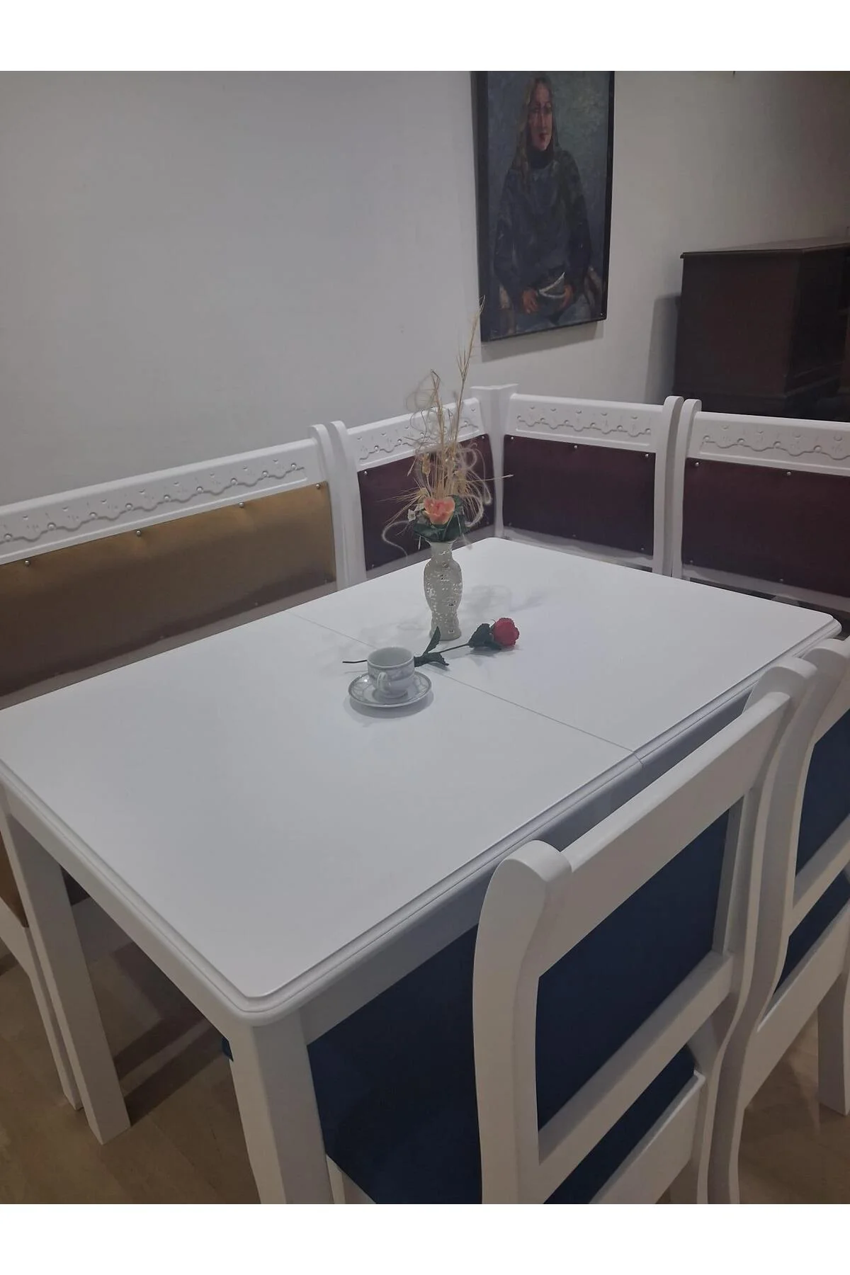 Köşe Mutfak 90689 Model Ahşap Açılır Masa Babyface Kumaş Parlak Lake Beyaz 3 Renk Köşe Mutfak 90689 Model Ahşap Açılır Masa Babyface Kumaş Parlak Lake Beyaz 3 Renk - Görsel 2