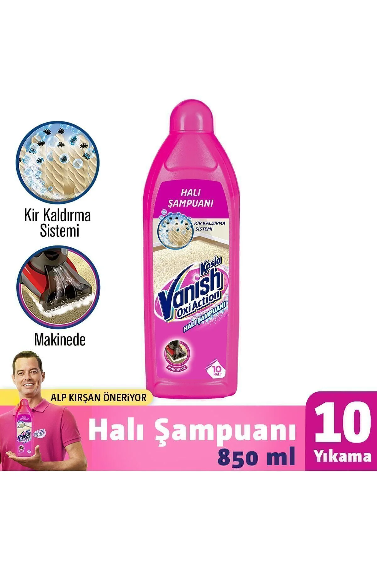 KoslaHalı Şampuanı Makine Yıkama 850ml