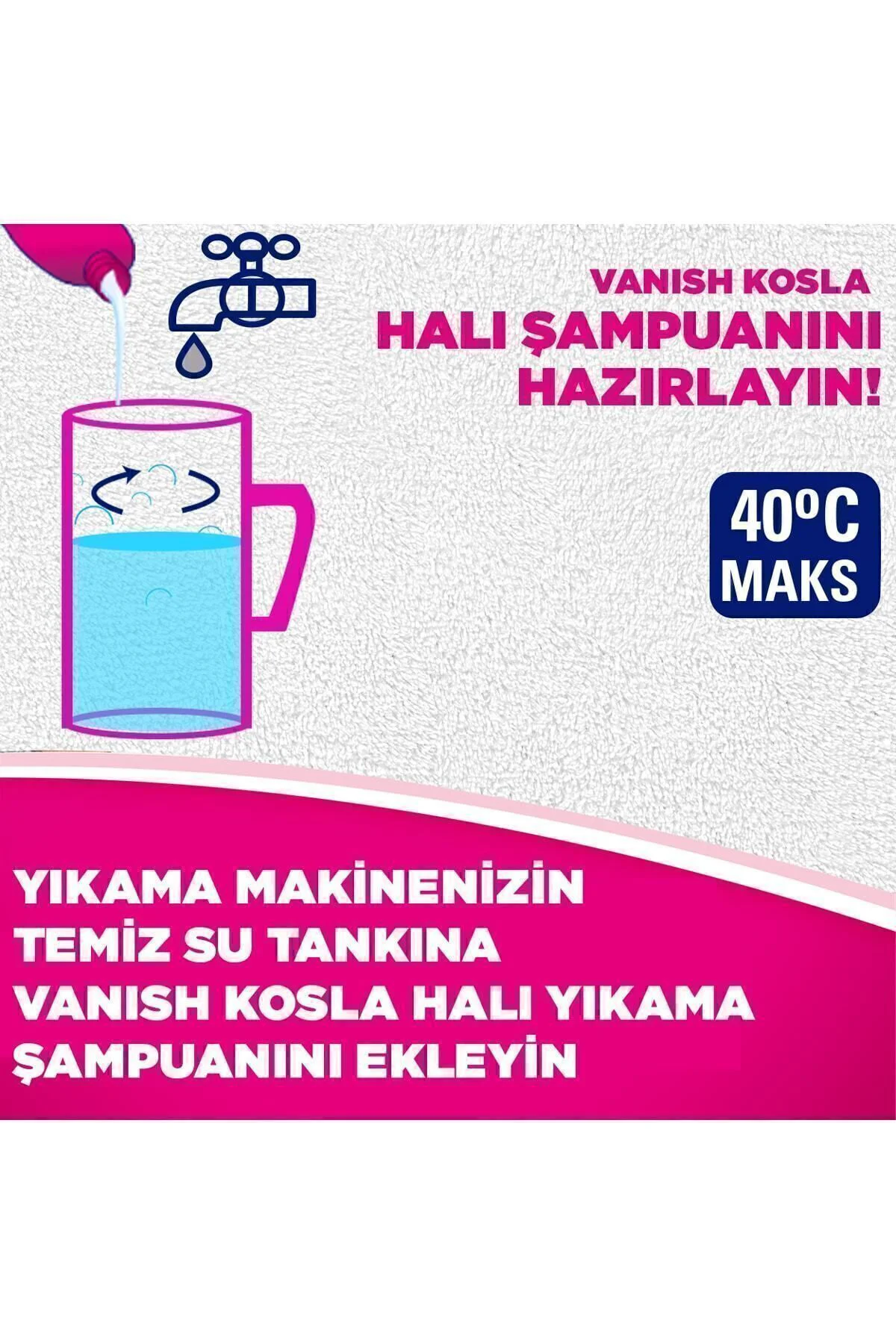 KoslaHalı Şampuanı Makine Yıkama 850ml