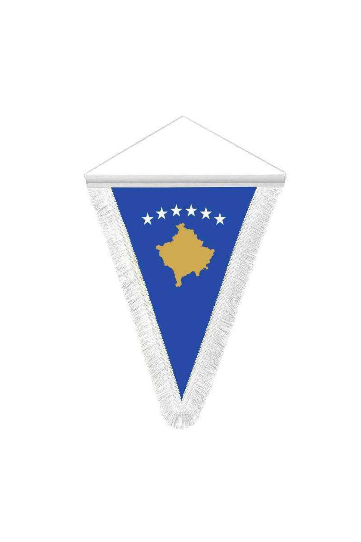 Kosova Cumhuriyeti - Hatıra Üçgen Flama Bayrak Kosova Cumhuriyeti - Hatıra Üçgen Flama Bayrak