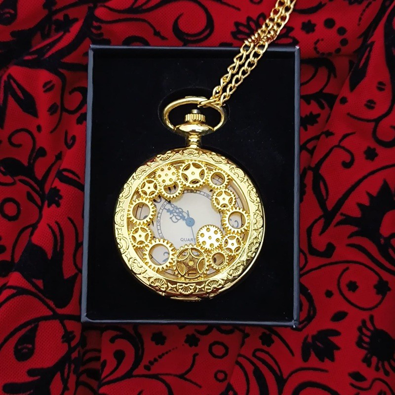 Stillove Köstekli Çarklı İşlemeli Gold Renk Cep Saati