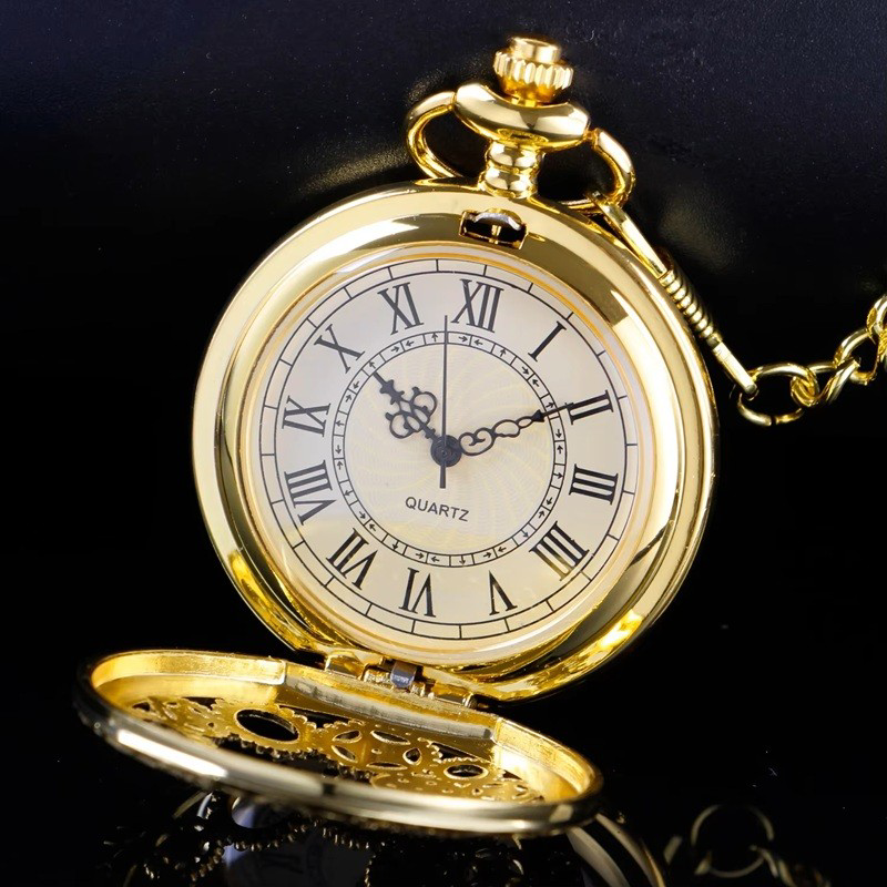 Stillove Köstekli Çarklı İşlemeli Gold Renk Cep Saati