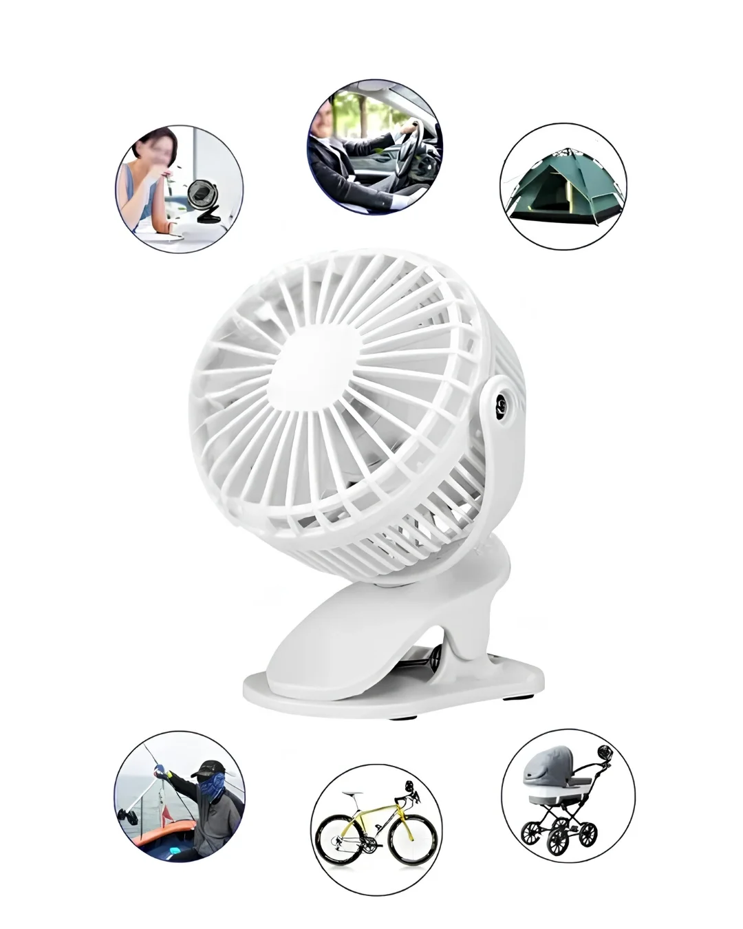 Koşu Bandı ve Çadır İçin Taşınabilir USB Fan