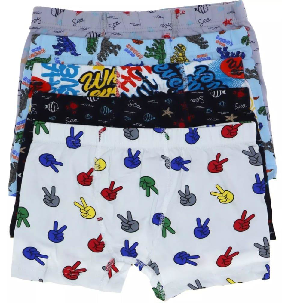 KOTA 1013 ERKEK ÇOCUK RENKLİ DESENLİ BOXER 12 ADET KOTA 1013 ERKEK ÇOCUK RENKLİ DESENLİ BOXER 12 ADET