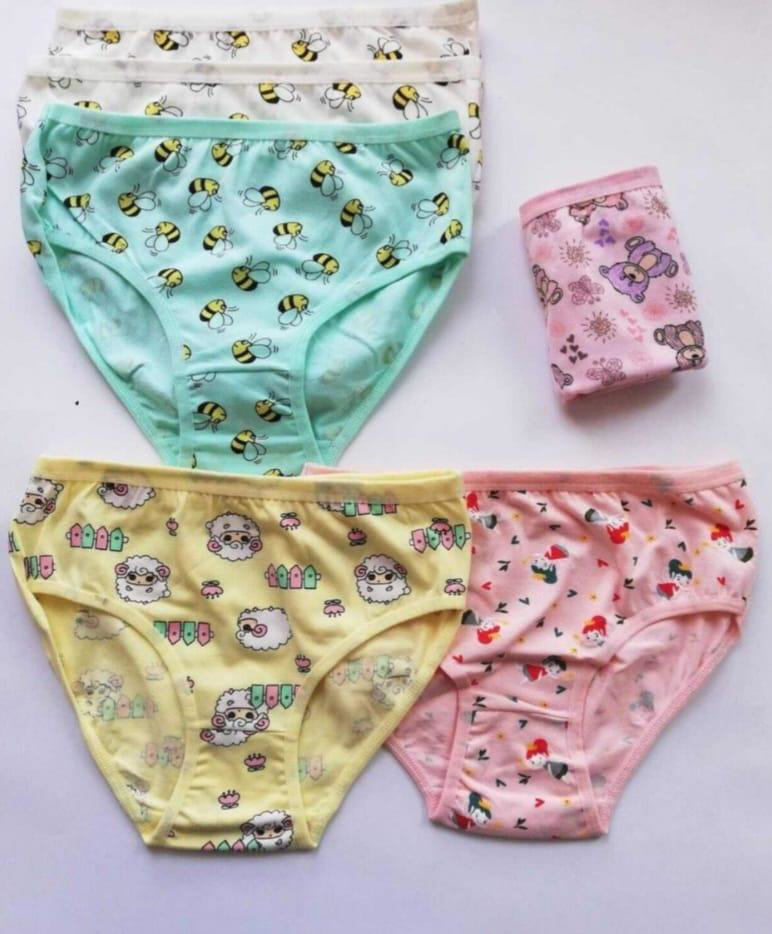 KOTA 3402 KIZ ÇOCUK RENKLİ DESENLİ SLİP KÜLOT 12 ADET