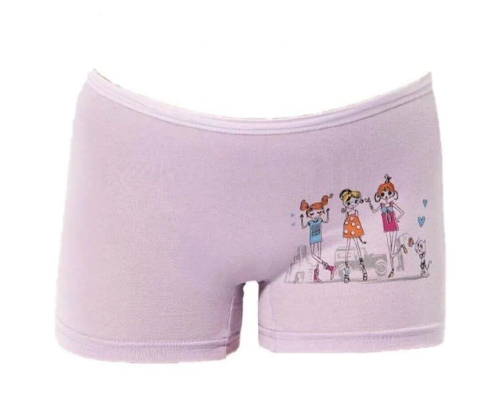 KOTA 3409 KIZ ÇOCUK RENKLİ BASKILI BOXER 6 ADET KOTA 3409 KIZ ÇOCUK RENKLİ BASKILI BOXER 6 ADET