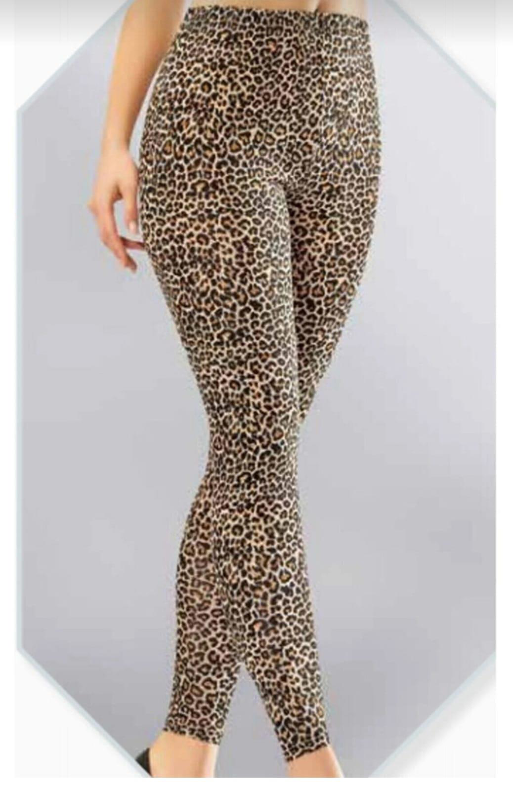 KOTA 4059 BAYAN LEOPAR DESENLİ UZUN TAYT 2 ADET