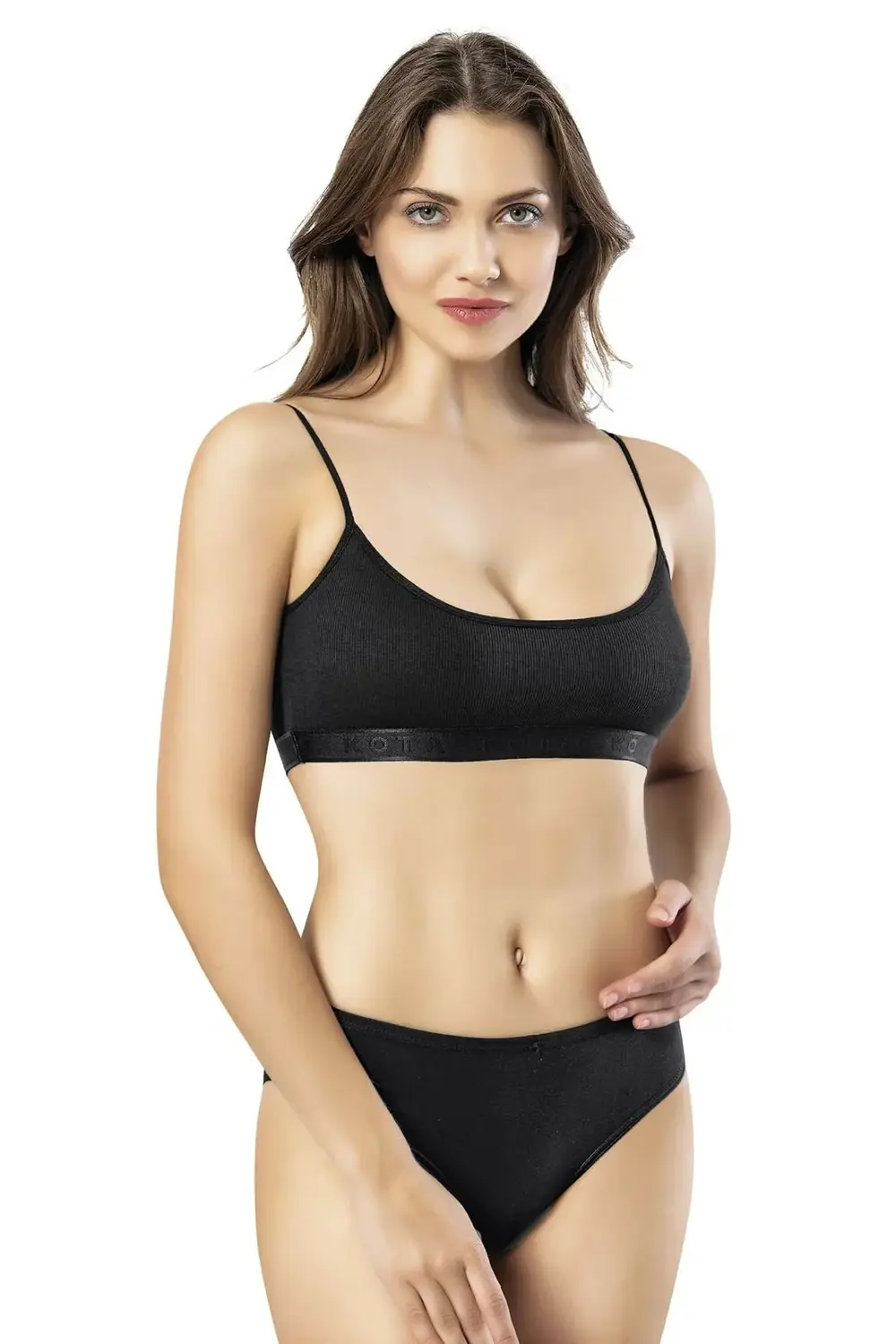 Kota Kaşkorse İp Askılı Pedli Büstiyer Kota Kaşkorse İp Askılı Pedli Büstiyer