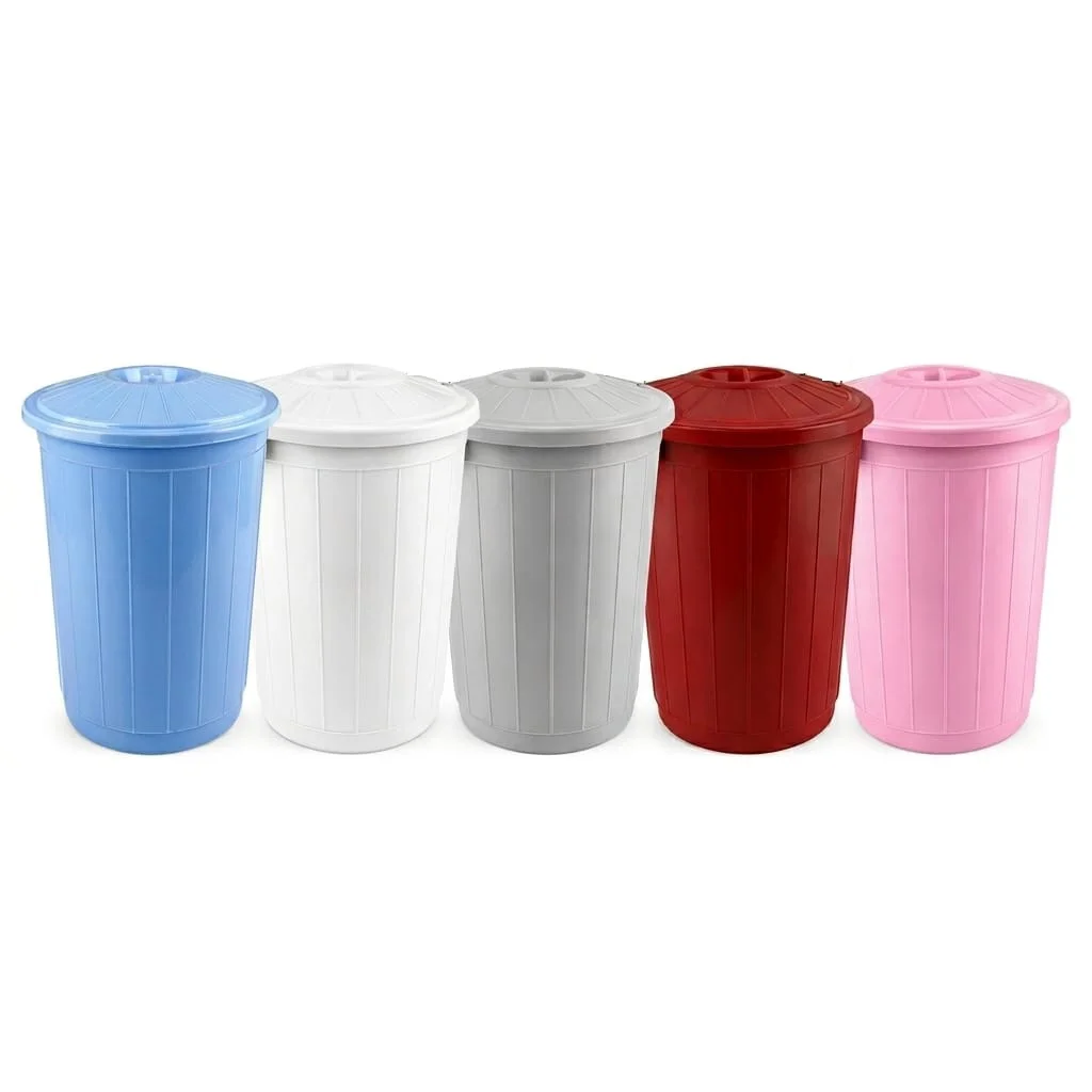 Kovası 70 Lt Plastik  Kovası Kapaklı Büyük Boy  Bidonu Dalı  Kovası