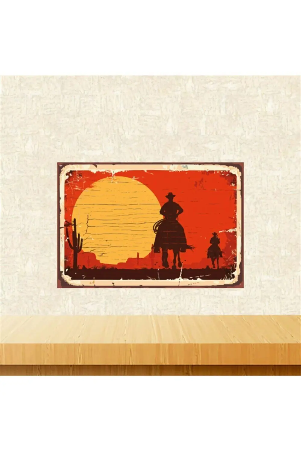 Kovboy Tasarımlı Retro Ahşap Tablo 20x30 cm Tkfx5750 Fiyatı, Yorumları ve Özellikleri