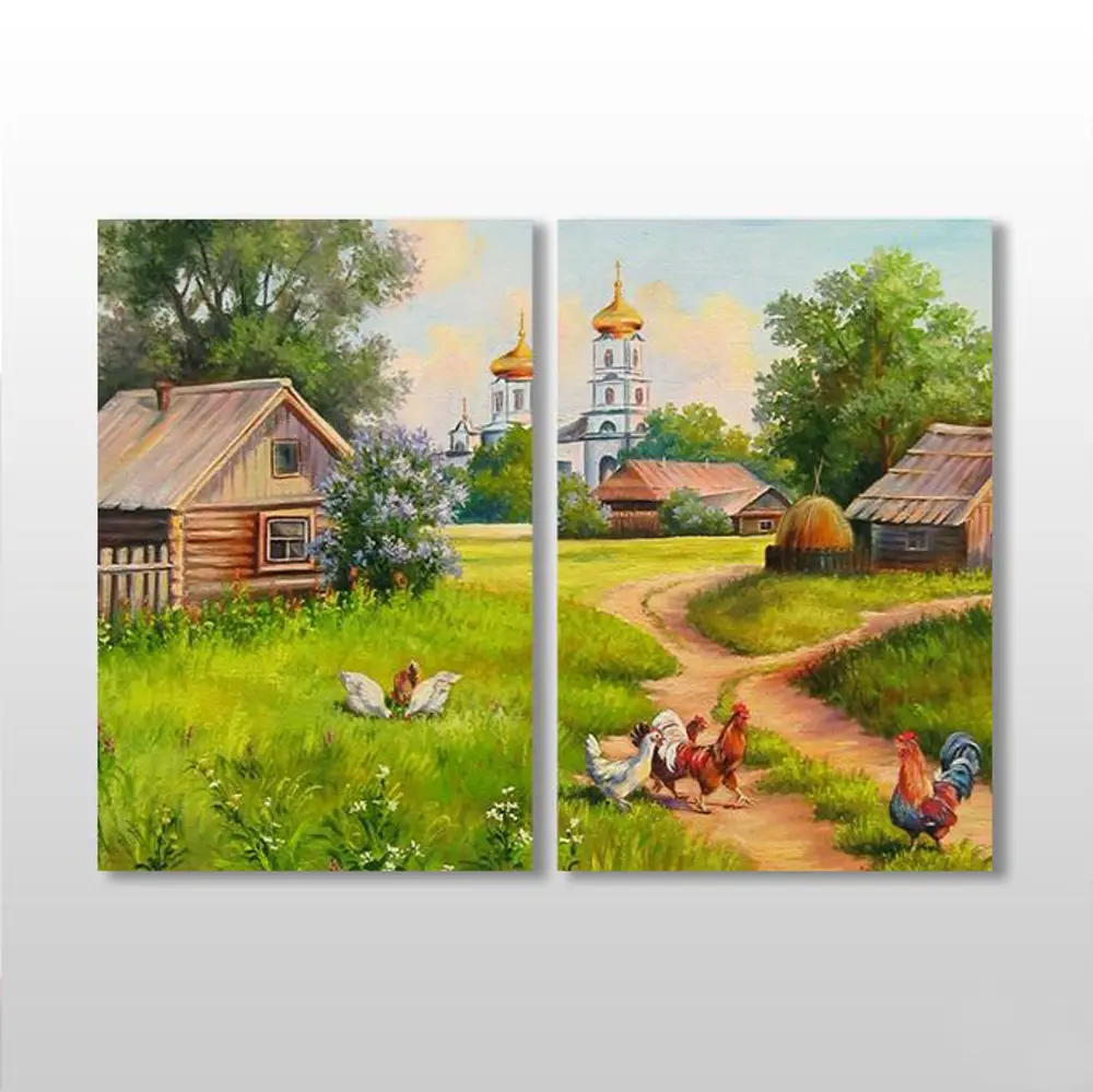 Köy Evi Kanvas Tablo