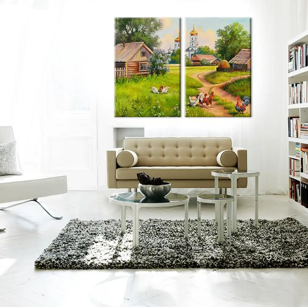 Köy Evi Kanvas Tablo