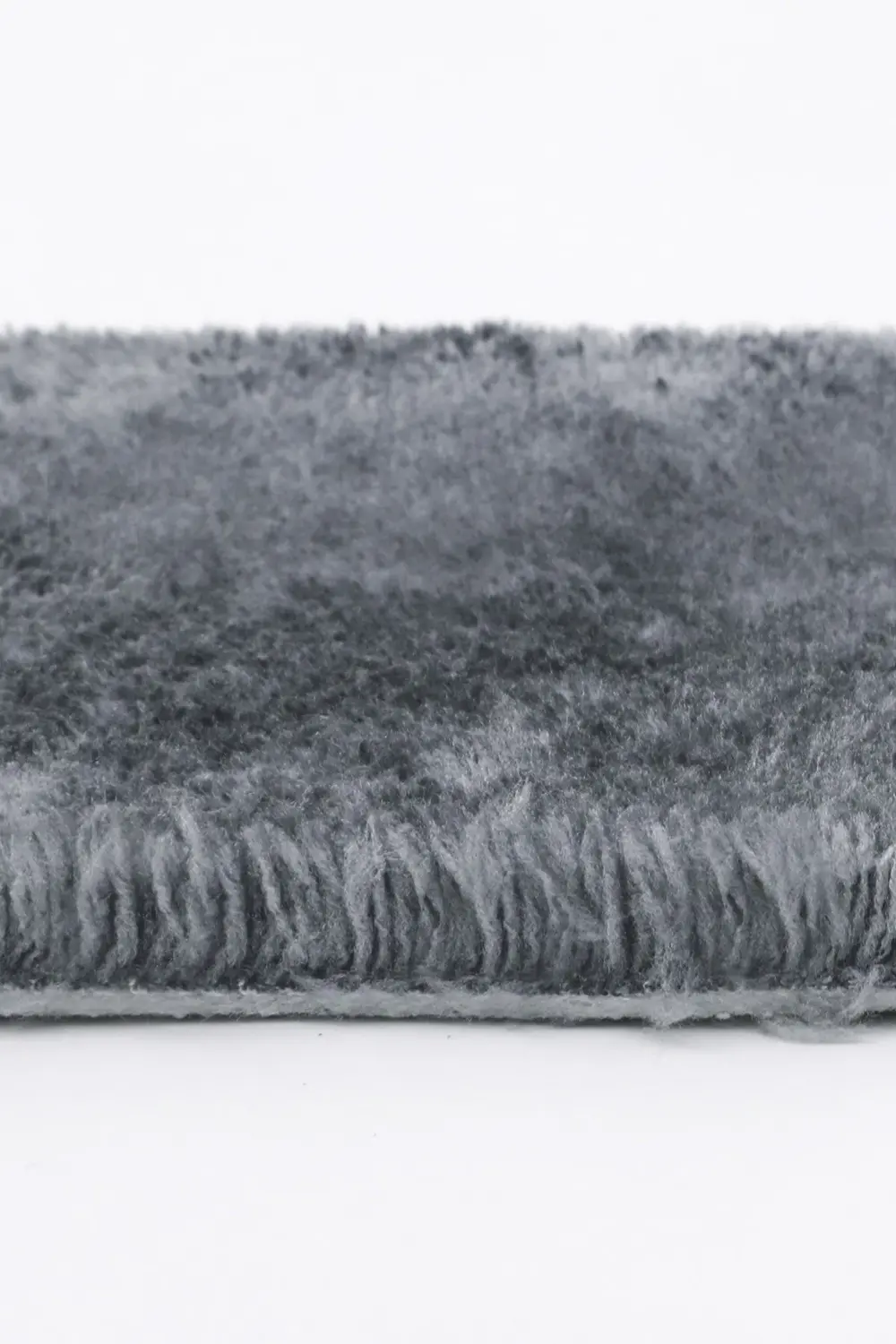 Koyu Gri İkili Banyo Paspası Klozet Takımı Post Dokuma Peluş Halı