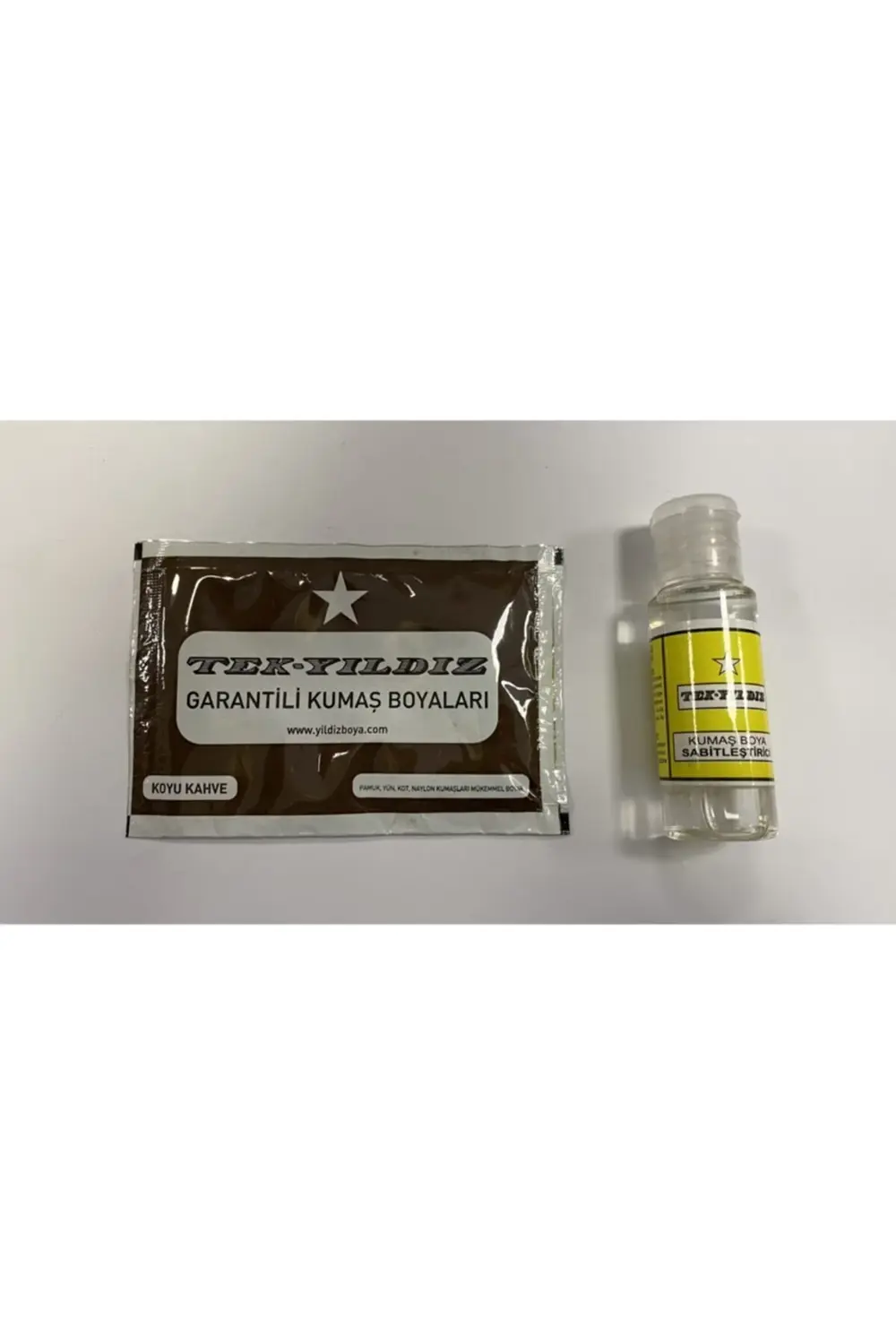 Tekyıldız Koyu Kahverengi Kumaş Boyası Ve Kumaş Boyası Sabitleyicisi