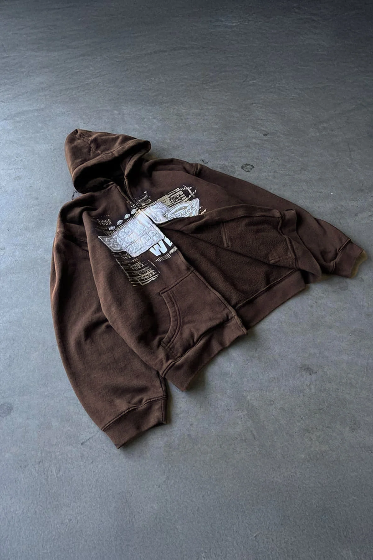 Koyu Kahverengi Wear Y2K Unisex Kapüşonlu Unsiex Hırka Koyu Kahverengi Wear Y2K Unisex Kapüşonlu Unsiex Hırka