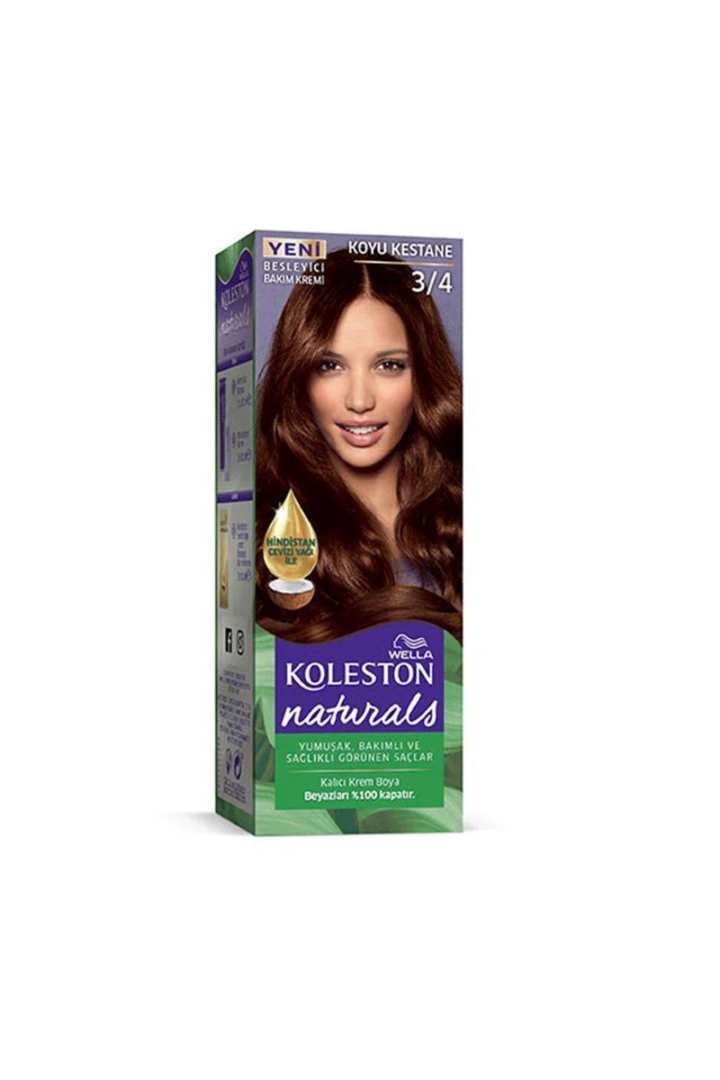 Koyu Kestane Saç Boyası 3/4 – Wella Koleston Naturals ile Uyumlu Kalıcı Saç Boyası Fiyatı, Yorumları ve Özellikleri