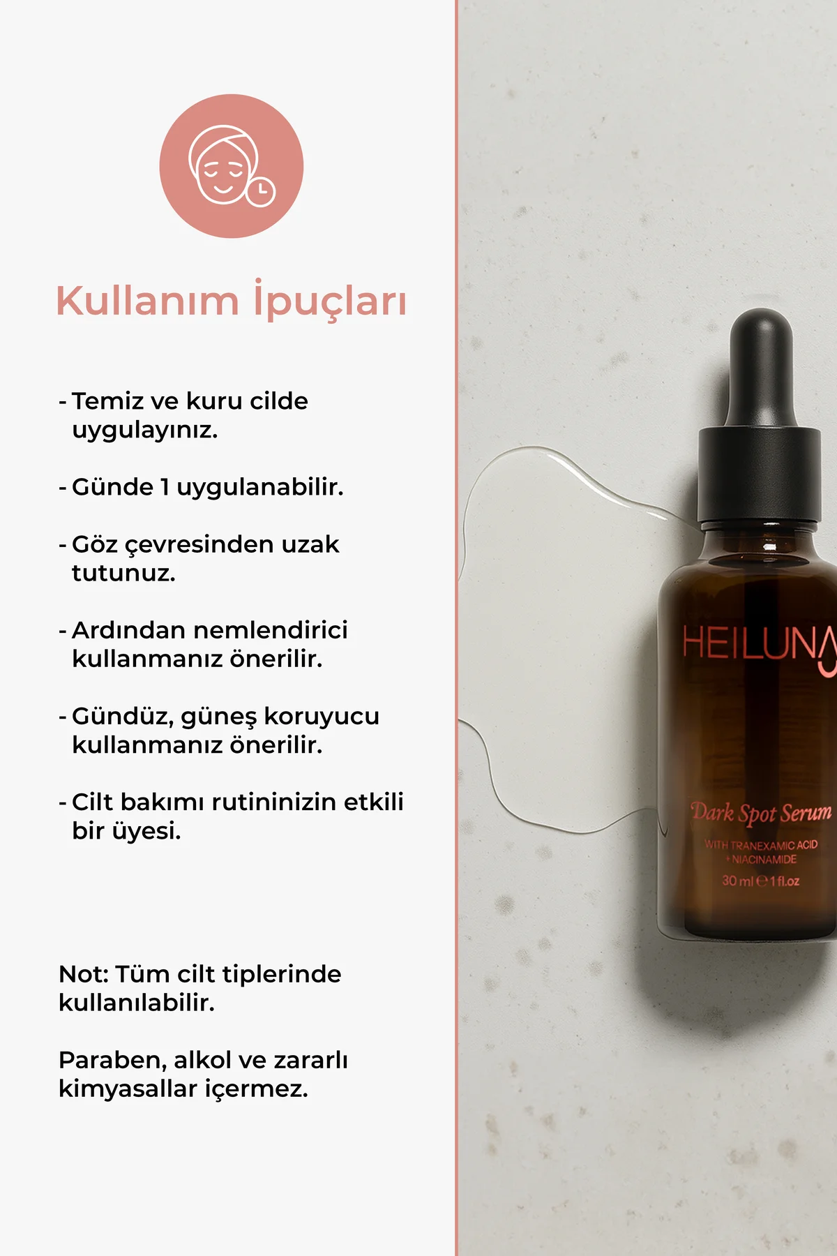 Koyu Leke Karşıtı Serum 30 ml Niacinamide ve Alpha-Arbutin ile Pa