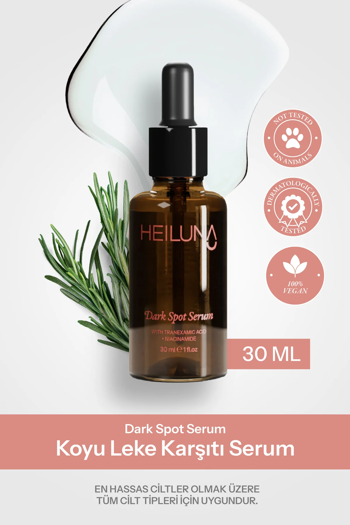 Koyu Leke Karşıtı Serum 30 ml Niacinamide ve Alpha-Arbutin ile Pa