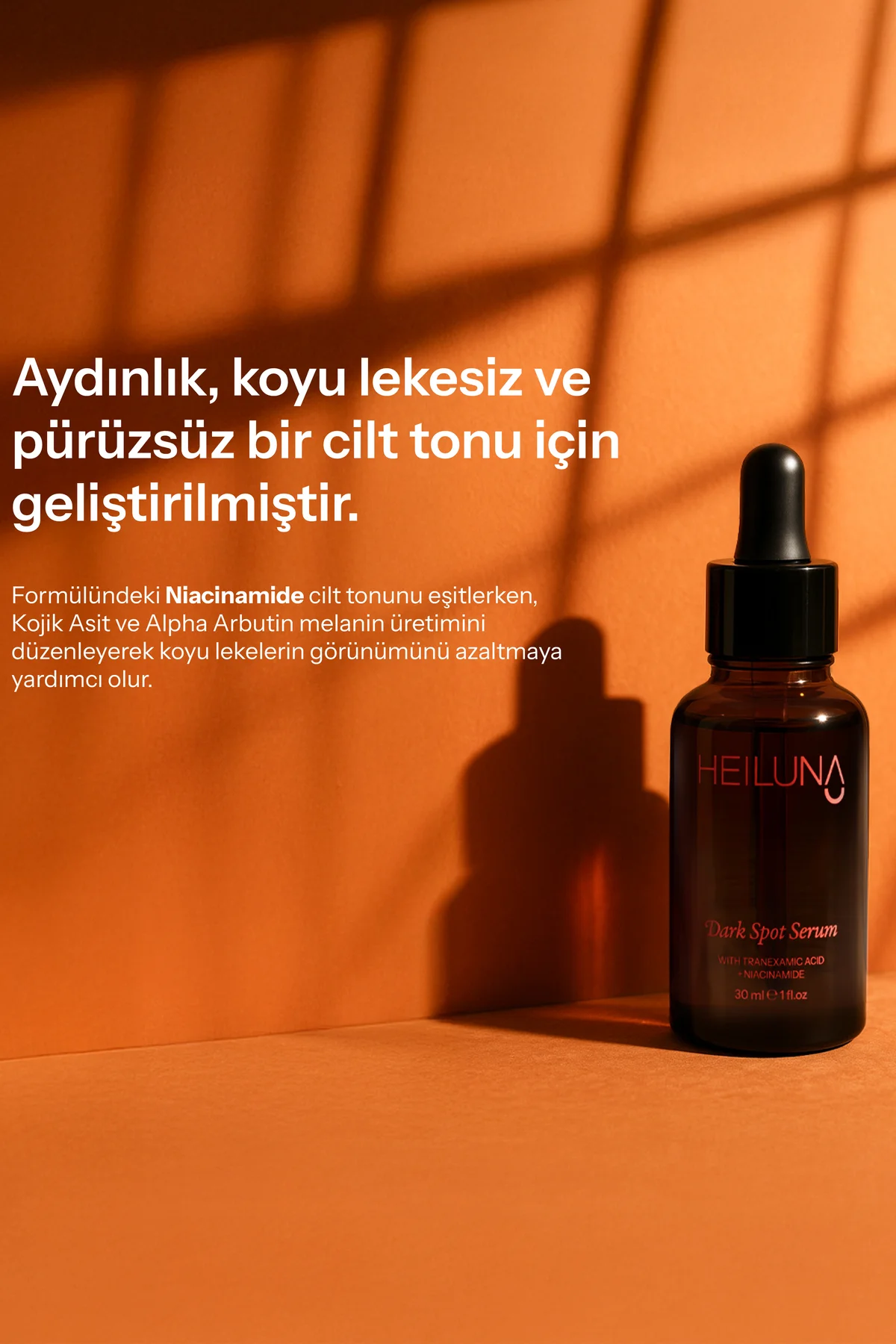 Koyu Leke Karşıtı Serum 30 ml Niacinamide ve Alpha-Arbutin ile Pa
