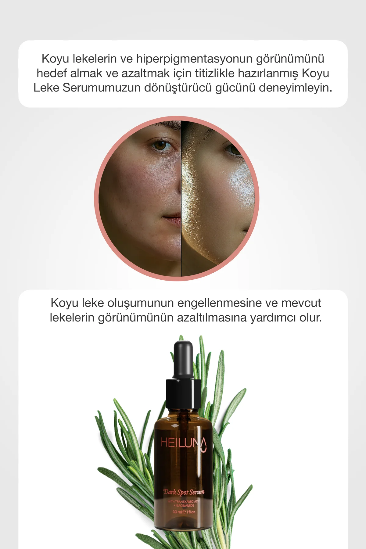 Koyu Leke Karşıtı Serum 30 ml Niacinamide ve Alpha-Arbutin ile Pa