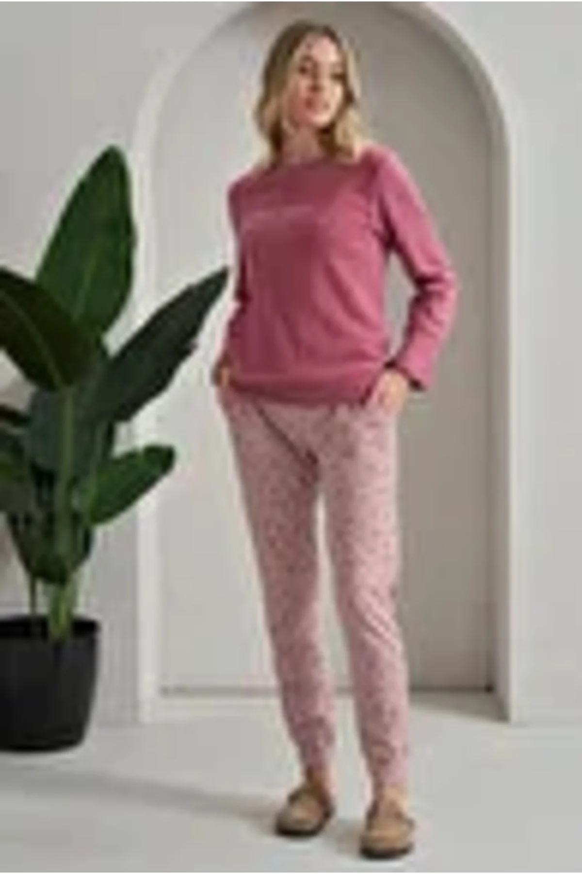 Koyu Pembe Pijama Takımı M Beden