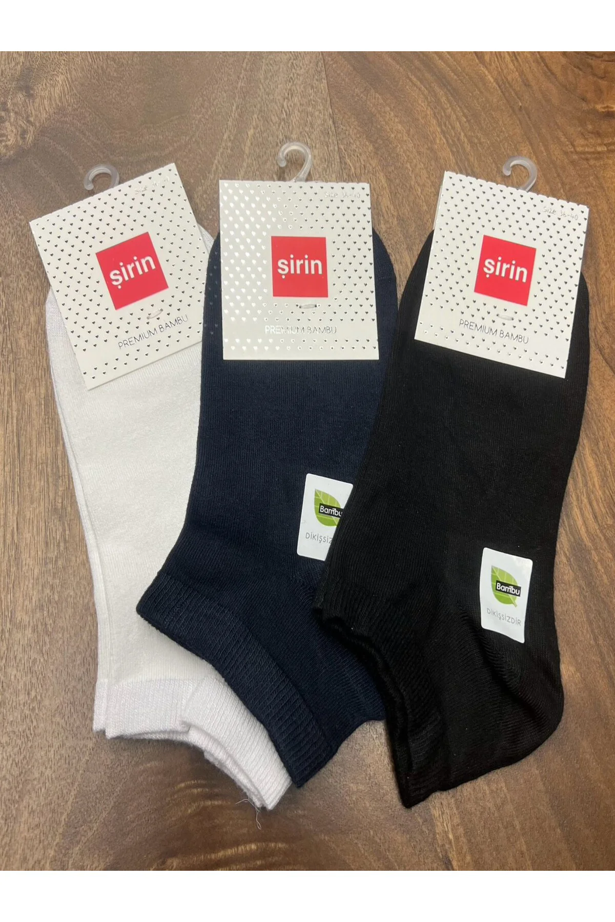 KOYU RENKLER BAMBU PATİK  ÇORAP (12 ADET) 36-40 NUMARA